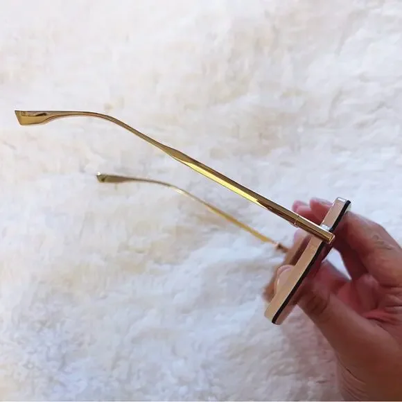 Ariel Pink Rectangle Full Frame Sunglasses - Picture 5 of 11